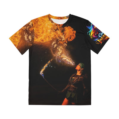 Unisex Sexy Firebreather Candy Infaerna Baddie Punk Leather Fire Tee Merchandise All Over Print