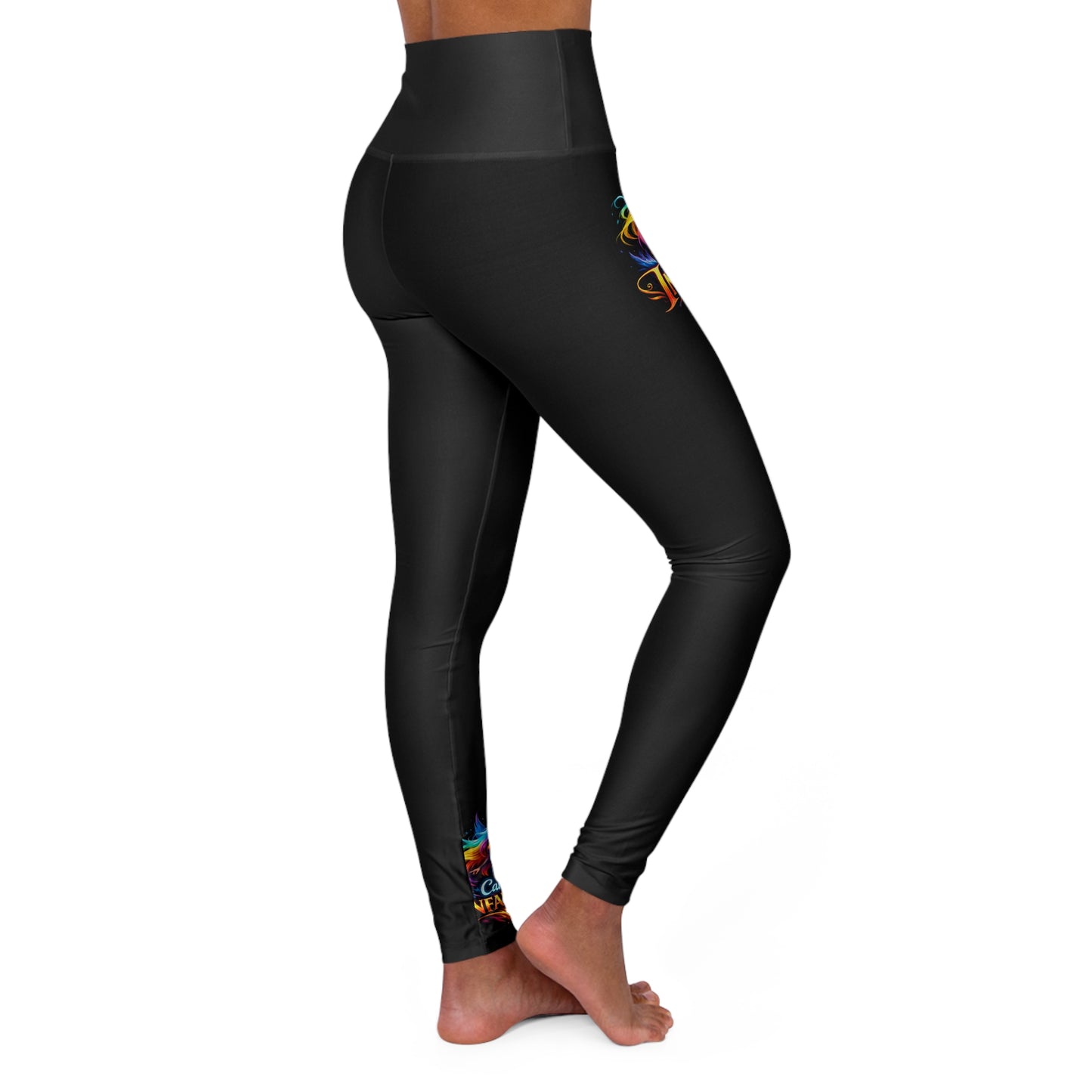 Candy Infaerna Fire Fairy Sorceress Logo Print High Waisted Yoga Leggings