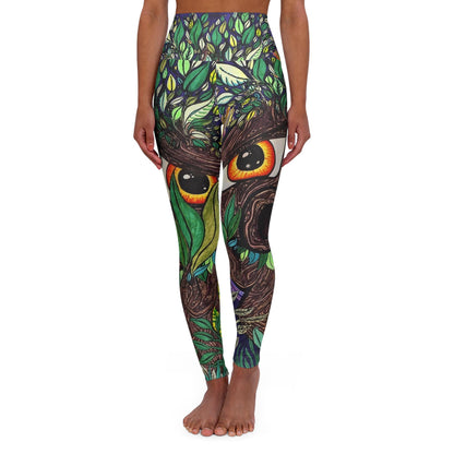 Leg Print Hand Drawn Deku Scrub All Over Print High Waisted Yoga Leggings