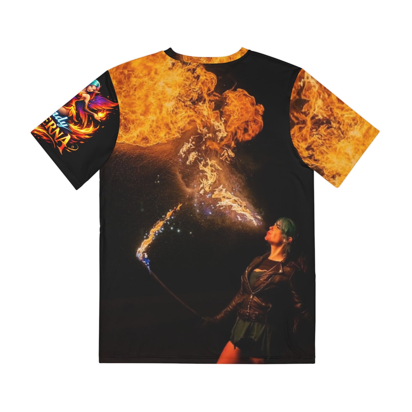 Unisex Sexy Firebreather Candy Infaerna Baddie Punk Leather Fire Tee Merchandise All Over Print
