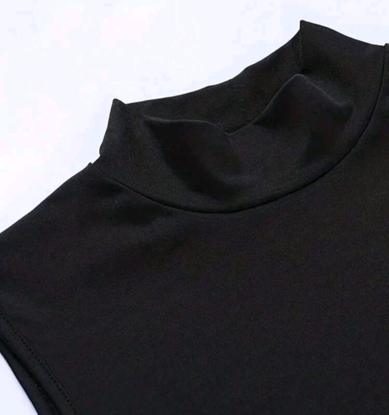 Black Lace-Up Cutout Maxi Dress High Neck Sleeveless Side Strappy Open Leg Slit Bodycon Matrix Trinity