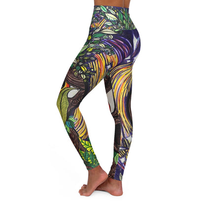 Hand Drawn Deku Scrub All Over Print High Waisted Yoga Leggings