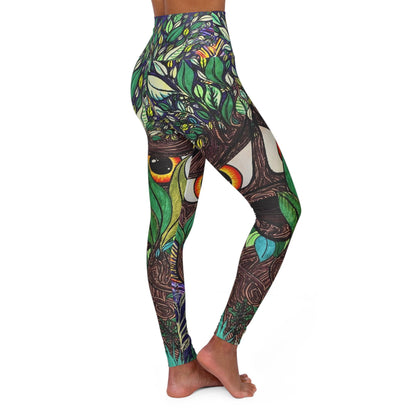 Leg Print Hand Drawn Deku Scrub All Over Print High Waisted Yoga Leggings